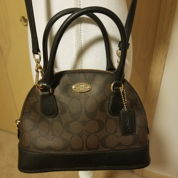coach mini cora domed satchel